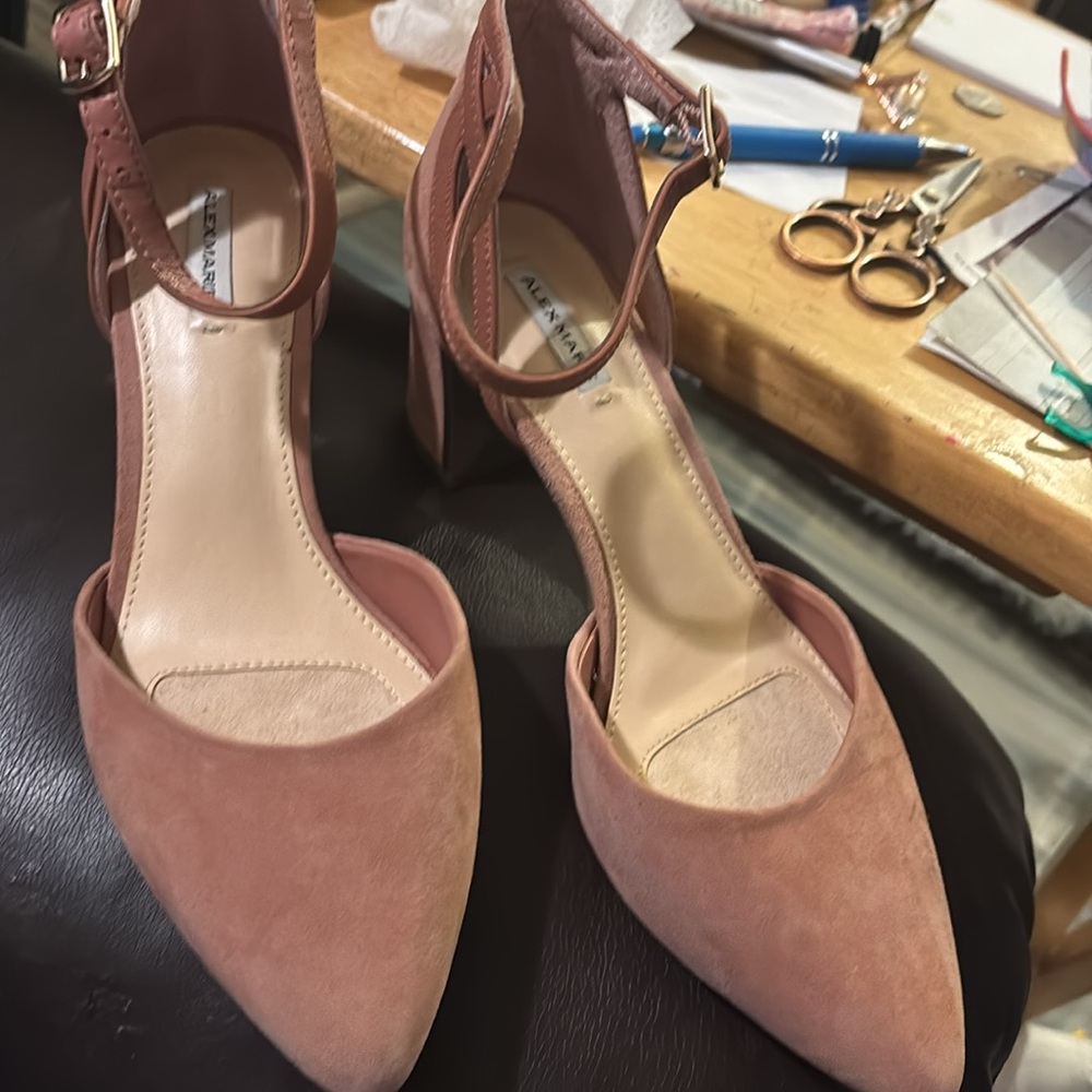 Alex Marie Blush Ankle Strap Heels - 3” heels, No tag, like new - Picture 8 of 9